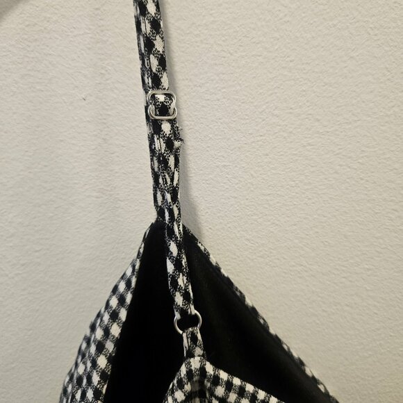 Maurices Gingham Black & White Mini Preppy A-Line Comfy Everyday Dress Size S - Picture 12 of 12